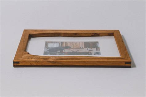 Live Edge Frame. 8 X 10. Cherry Wood With Walnut Accents - Etsy