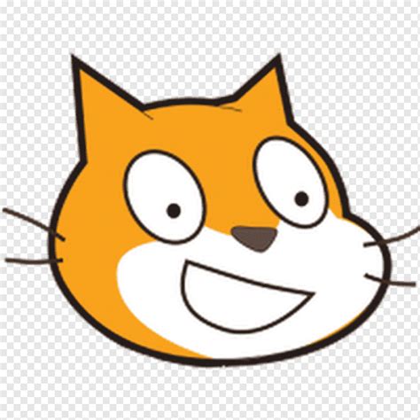 Emoji de gato amarillo y blanco, scratch cat, programación de ...