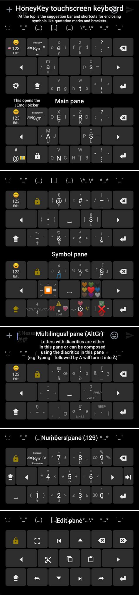 I designed a keyboard layout for smartphones, which I currently use. I ...