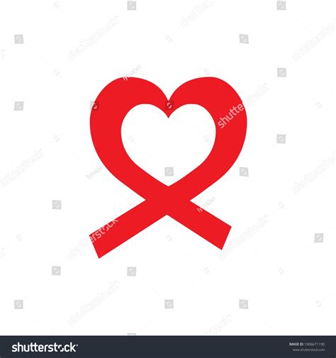 Red Heart Logo Concept Creative Symbol Stock Vector (Royalty Free ...