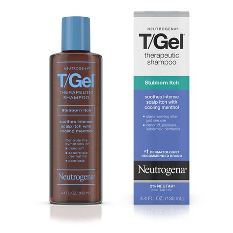 Neutrogena T/Gel Therapeutic Shampoo Itchy Scalp Relief 12% Coal Tar, 4 ...