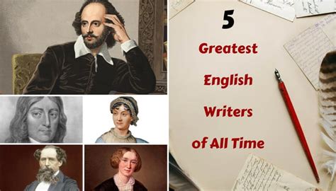 Top Five Influential English Writer of Literary History