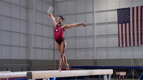 Balance Beam Advanced | Simone Biles Teaches Gymnastics Fundamentals ...