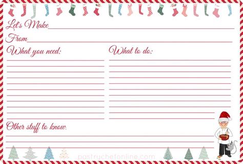 I made these free printable Christmas recipe cards for you. You are ...