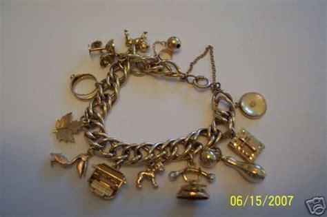 VINTAGE 14KT GOLD & 12KT GF CHARM BRACELET 44+ GRAMS!!! | #27472472