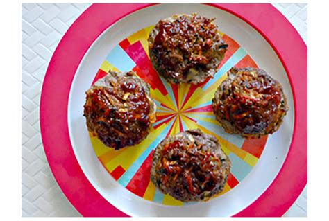 Molasses-Glazed Meatloaf & Veggie 'Muffins' - SavvyMom