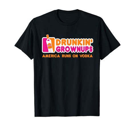 Vodka Gifts Funny Vodka Shirts Men Women Drunkin Grownups T Shirt