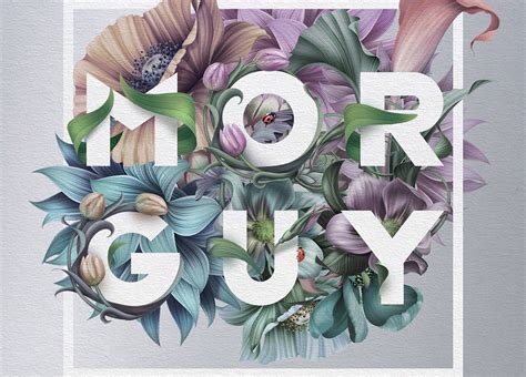 40 Floral Typography Designs that Combine Flowers & Text | Typography layout, Design trends and ...
