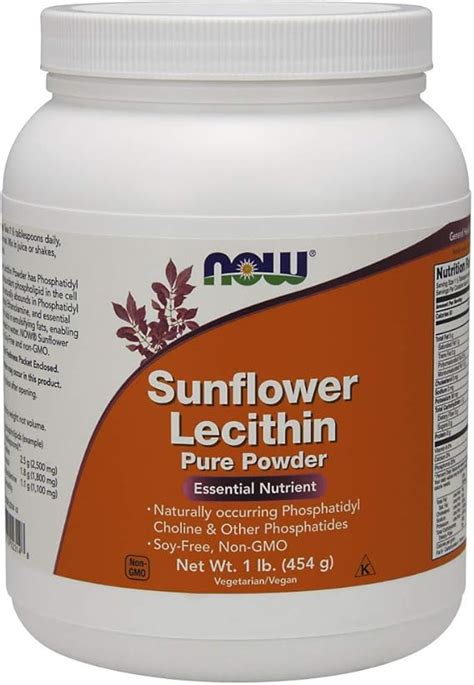 Now Foods Sunflower Lecithin Powder, 1 pound: Amazon.ca: Health & Personal Care