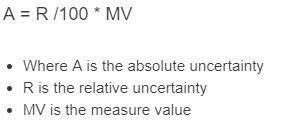 Absolute Uncertainty Calculator - Calculator Academy