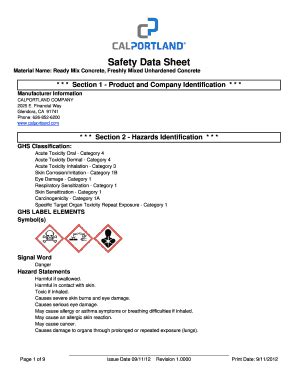 Pooph Msds Sheet - Fill and Sign Printable Template Online