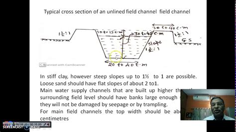 hydraulic Irrigation - Open channel design - YouTube