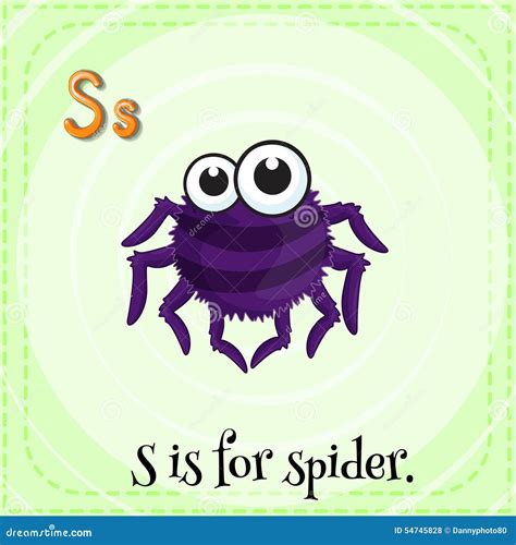 Spider stock vector. Illustration of learning, border - 54745828