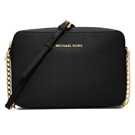 Michael Kors - Michael Kors Jet Set Crossbody Bag Large Crossbody - Black - Walmart.com ...