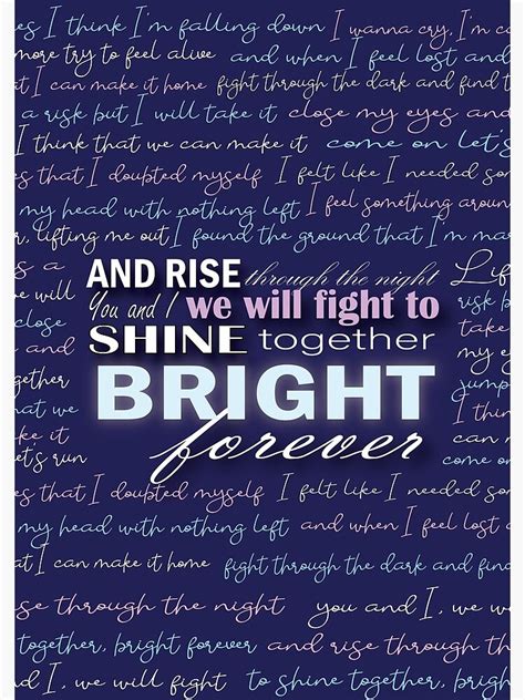 ""Bright" Julie and the Phantoms Lyric Poster" Spiral Notebook for Sale ...