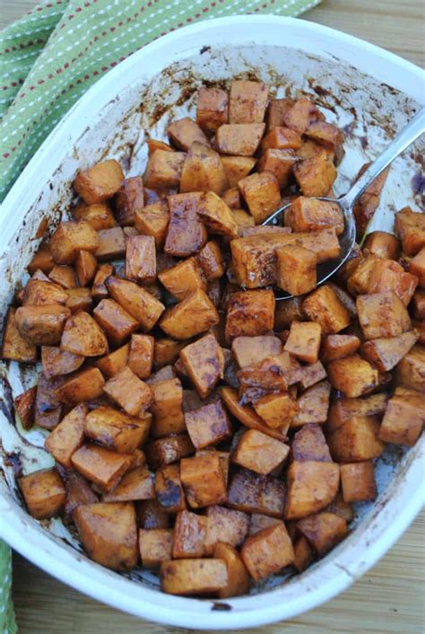 Maple roasted sweet potatoes - Eat Well Spend Smart