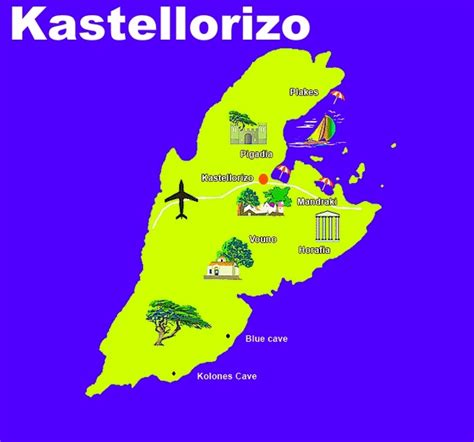 Kastellorizo tourist map - Ontheworldmap.com