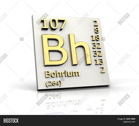 Bohrium Periodic Table Image & Photo (Free Trial) | Bigstock