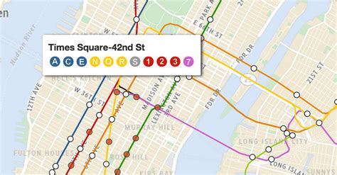 Times Square Subway Map