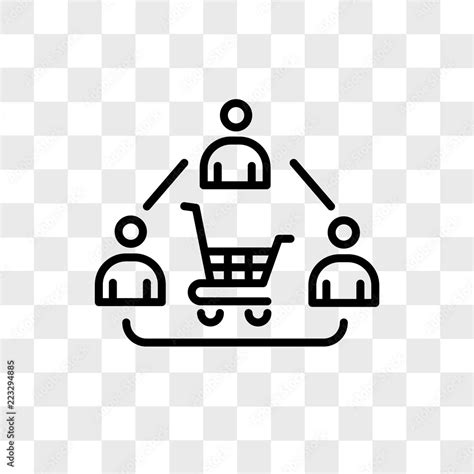 Consumer vector icon isolated on transparent background, Consumer logo ...