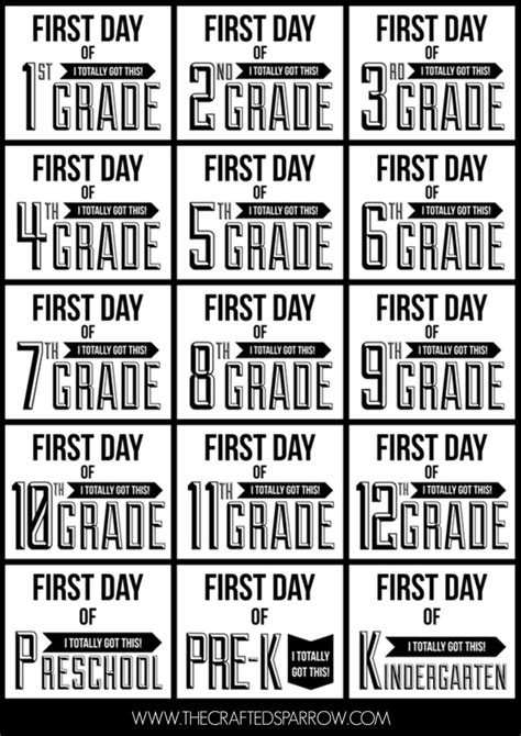 Free Printable Back to School Signs