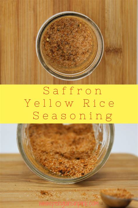 Saffron Yellow Rice Seasoning is a delicious, flavorful, homemade version of commercial ...