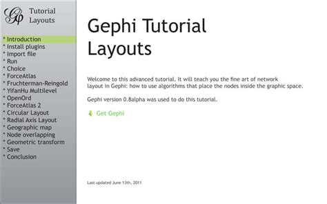 Gephi Tutorial Layouts | PPT