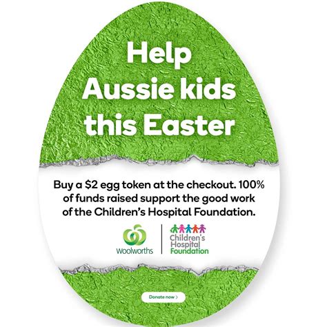 Children's Hospital Foundation Donation $2 Each | Woolworths