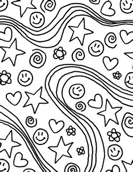 FREE groovy coloring page - 8.5X11 (Letter) by Leah Kehr | TPT