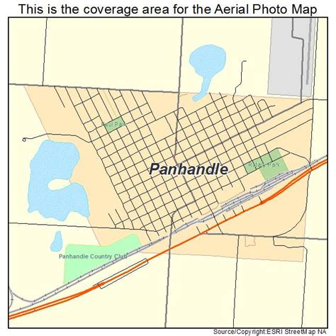 Aerial Photography Map of Panhandle, TX Texas