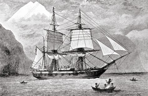 HMS Beagle, the ship that Charles Darwin sailed on - Stock Image - V330/0041 - Science Photo Library