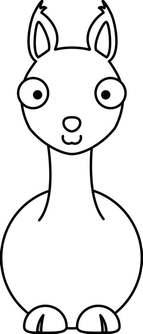 Free Llama Outline, Download Free Llama Outline png images, Free ClipArts on Clipart Library