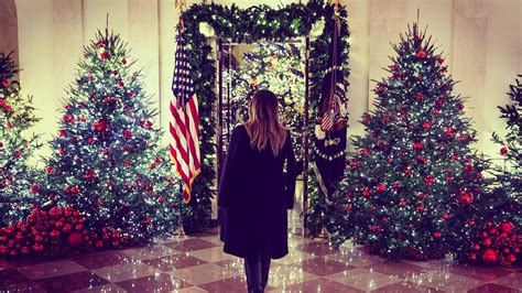 Melania Trump defends 'fantastic' red Christmas trees at White House ...