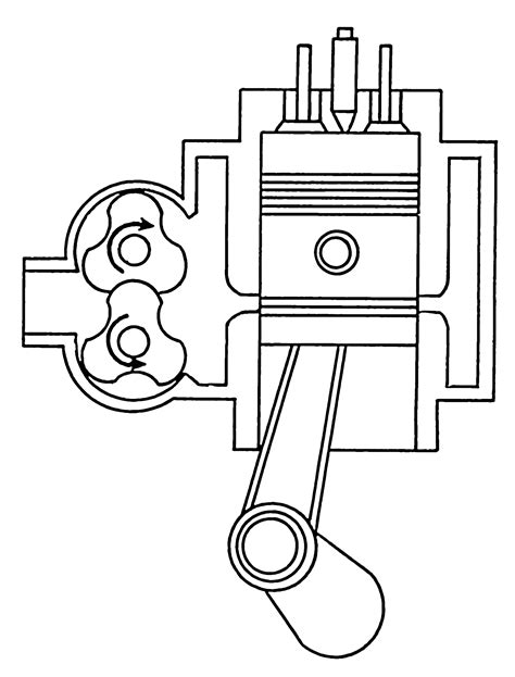 Diesel Engine Drawing at GetDrawings | Free download
