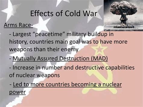 End of the Cold War. - ppt download