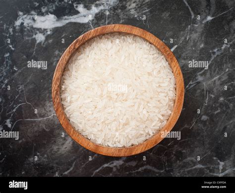 organic white rice sample Stock Photo - Alamy