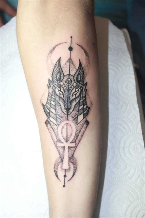 Anubis Tattoo Design : Tattoo Egyptian Anubis Tattoos Designs Sketch Leg Cartouche Sheideas ...