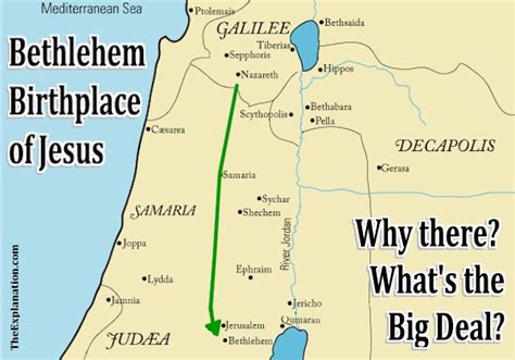 Bethlehem birthplace of Jesus. Why there? Is it a Big Deal?