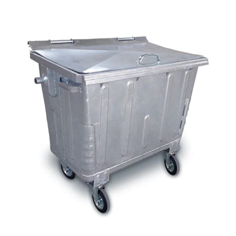 Steel Bins with Flat Lid 660L 770L - Green City International