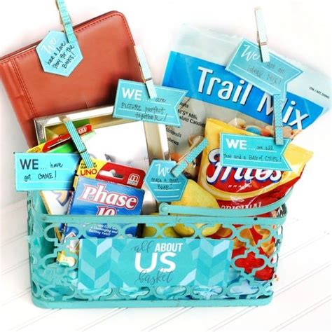 Anniversary Gift Baskets, Diy Anniversary Gifts For Him, Anniversary Ideas, Third Anniversary ...