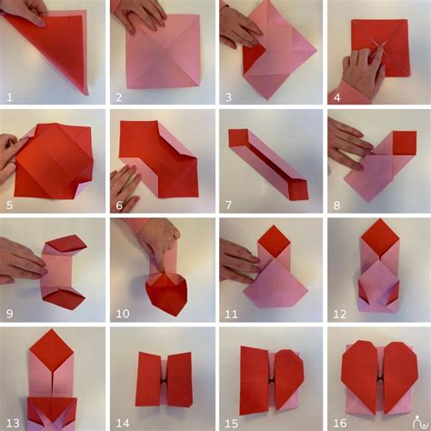 Valentine's Day Origami Easy - teachcreativa.com