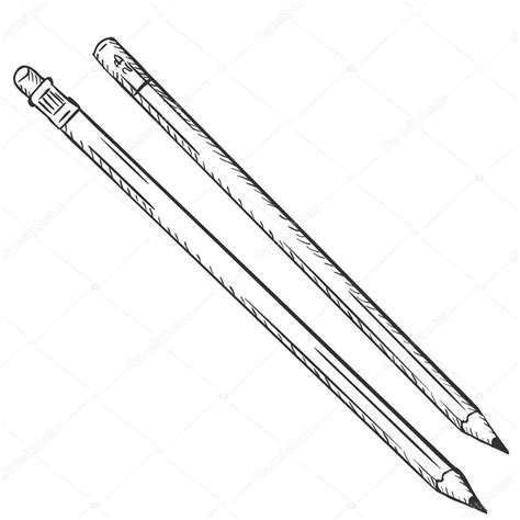 Two Sketch Pencils — Stock Vector © nikiteev #113414888