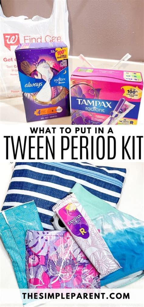 5 Must-Haves for a Tween Period Kit - DIY Period Kit for Girls