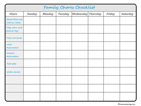 Chore list | Spring Cleaning | Chores for kids