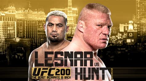 BROCK LESNAR vs. Mark Hunt | UFC 200 by CagatayDemir on DeviantArt