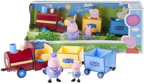 Peppa Pig Peppa Pigs Train Vehicle Figure Set Jazwares - ToyWiz