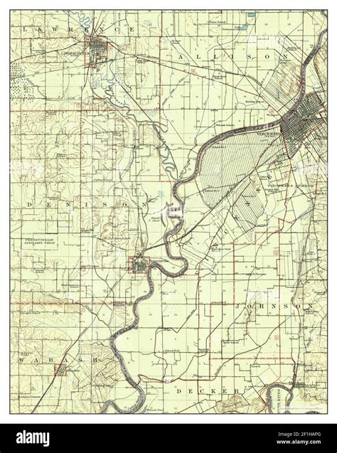 Vincennes, Indiana, map 1915, 1:62500, United States of America by ...