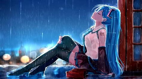 Anime Hatsune Miku Rain Animated Wallpaper. Download free animated wallpaper! | Hatsune ...