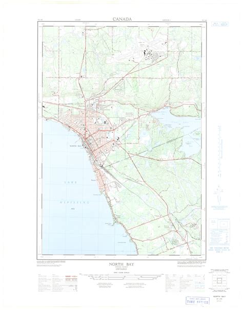 North Bay, Ontario. 1:25,000. Map Sheet 031L06D, ed. 1, 1965