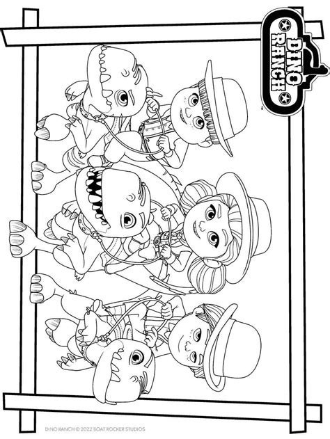 Dino Ranch coloring pages